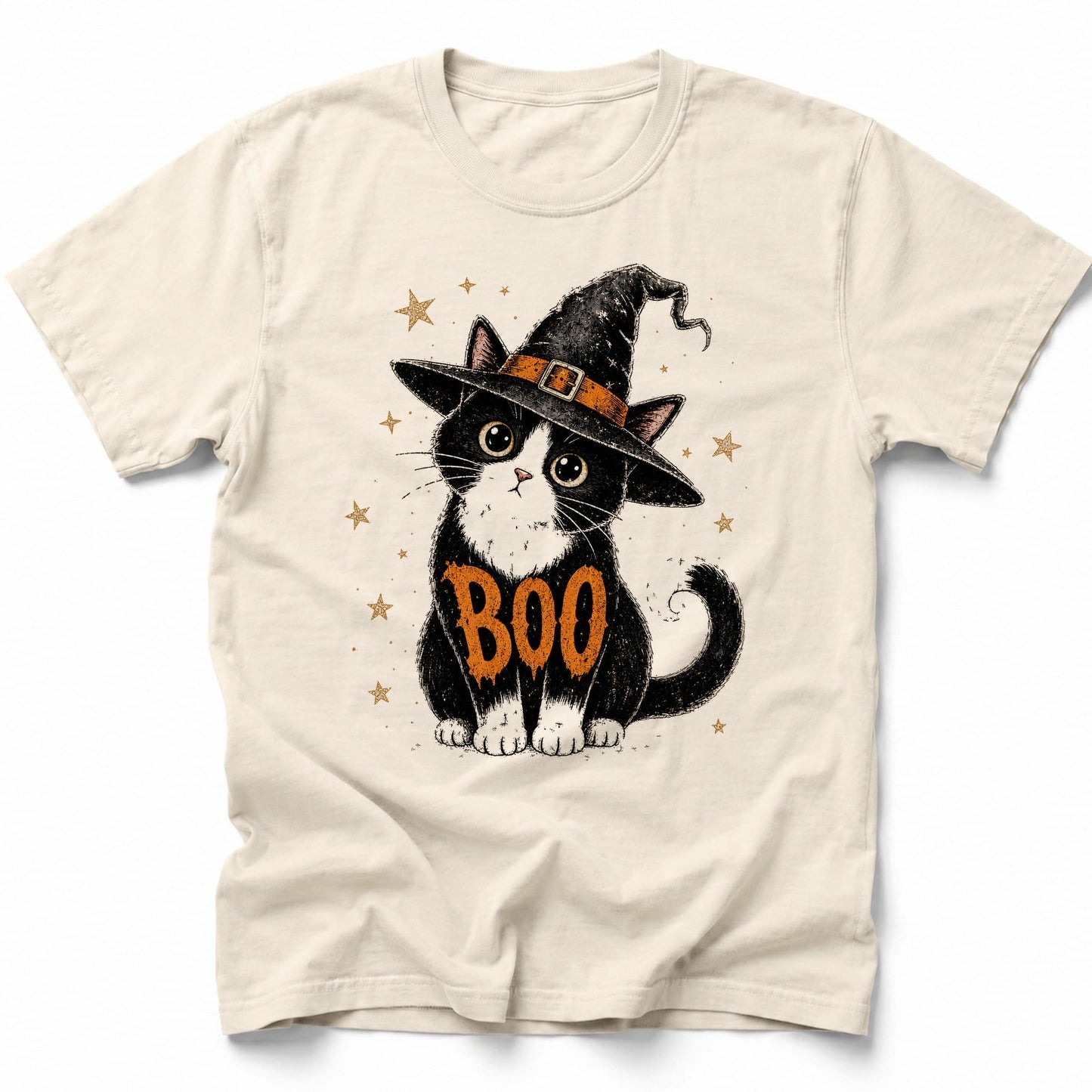 Boo Cat T-Shirt Ivory / S 26810986416867217279 T-Shirt