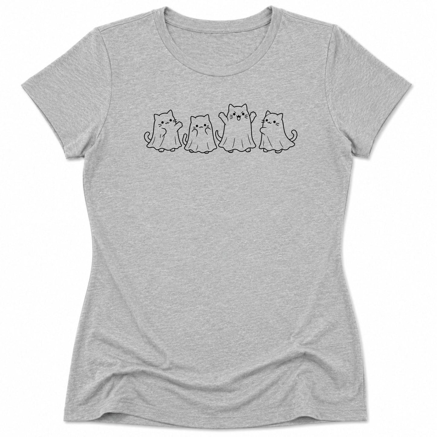 Boo Cats Womens Tee S / Athletic Heather 33180671665258755582 T-Shirt