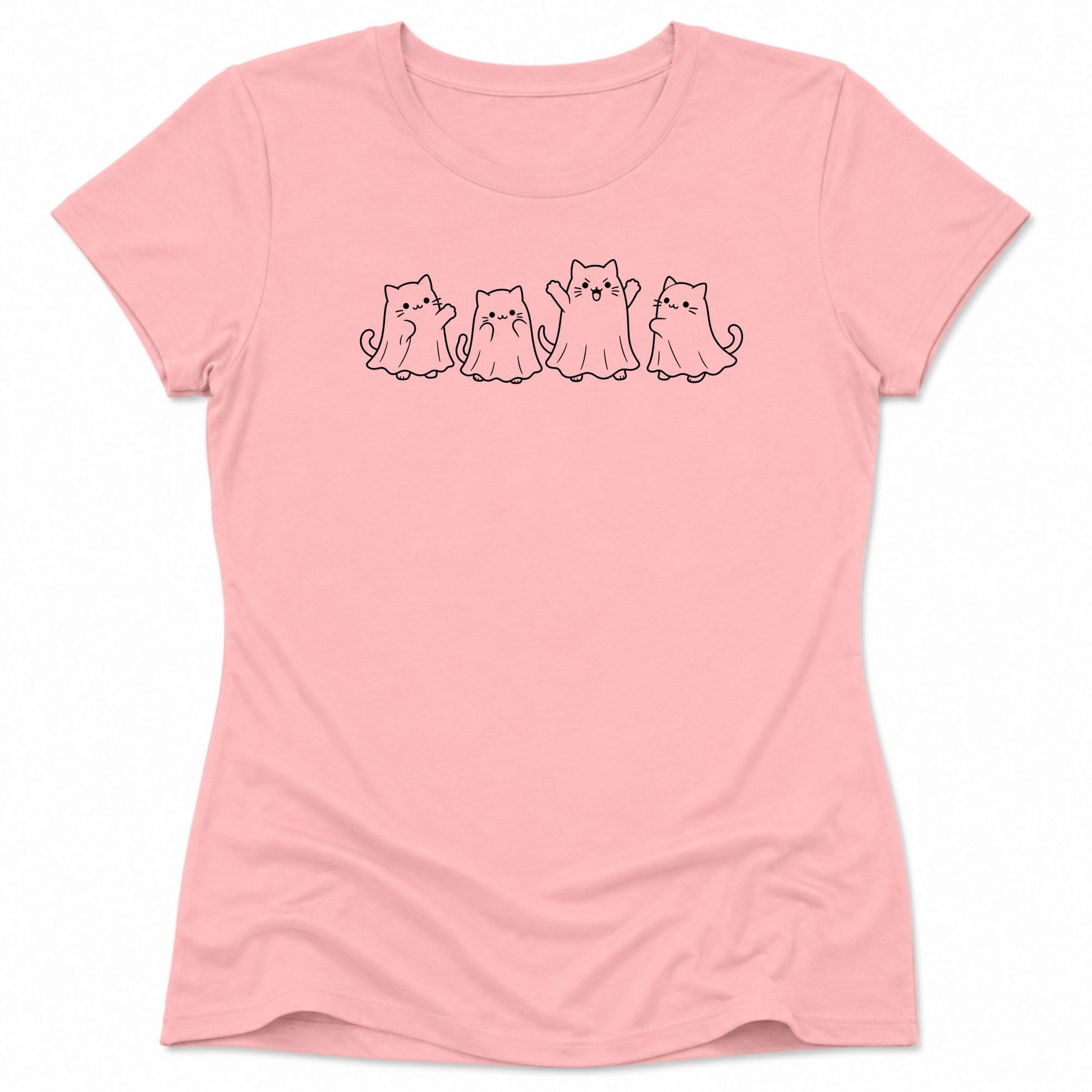 Boo Cats Womens Tee S / Pink 99596809564430516050 T-Shirt