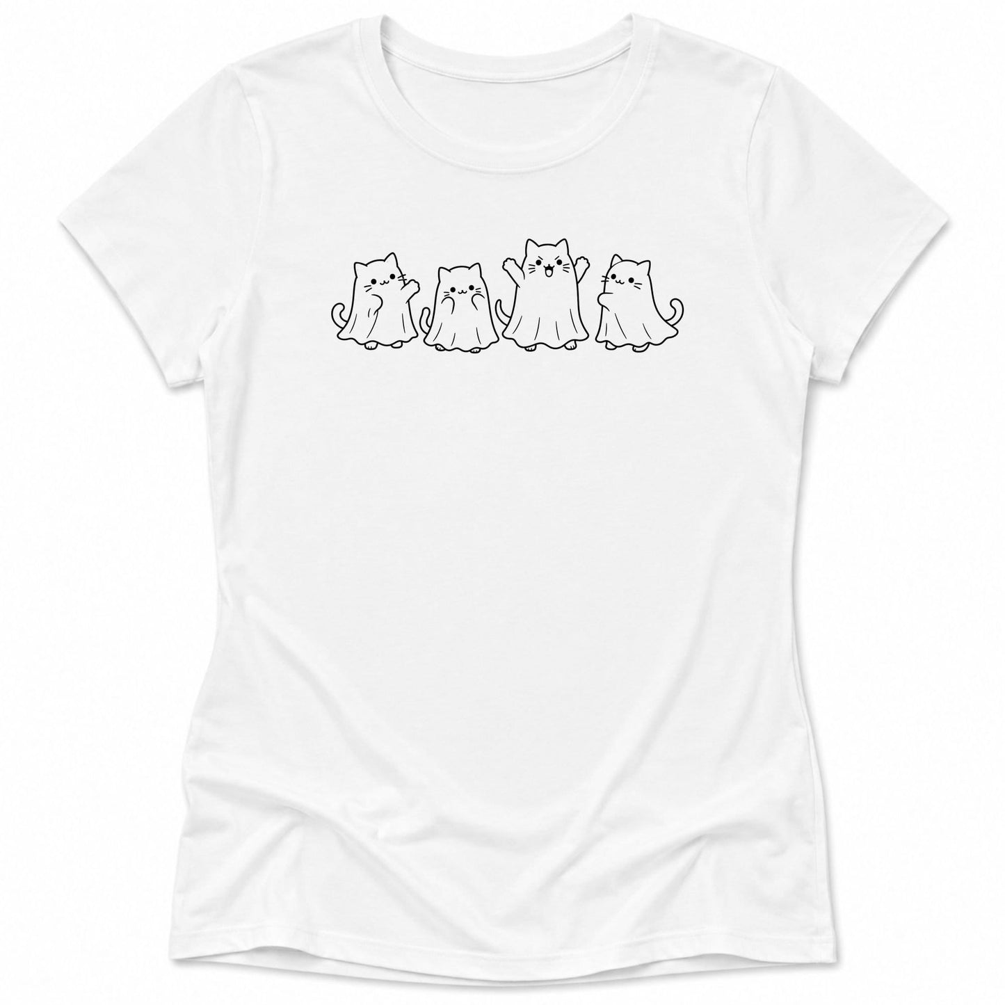 Boo Cats Womens Tee S / White 23598026771517906126 T-Shirt