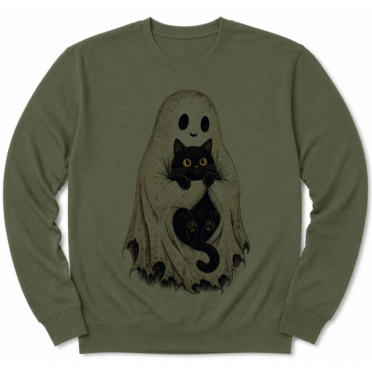Boo Friends Sweatshirt Military Green / S 41477309545701939062 Sweatshirt
