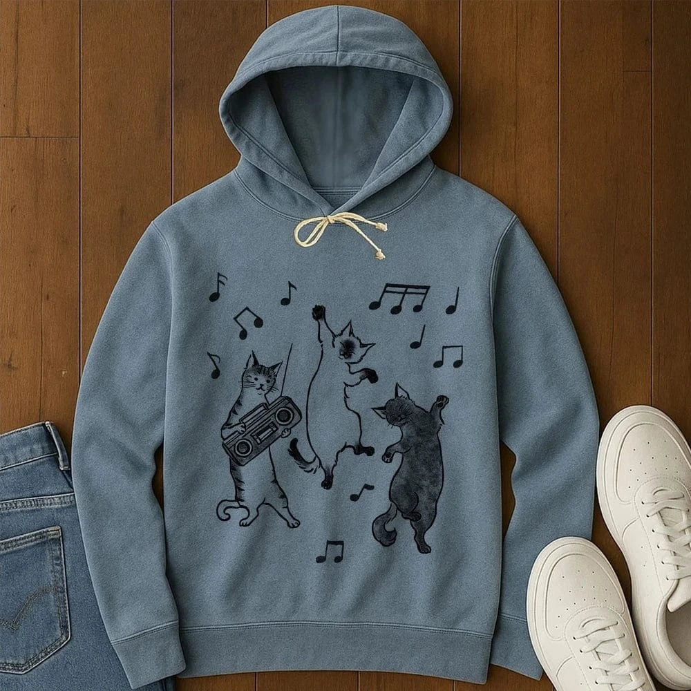 Boogie Meow Hoodie Blue Jean / S 11076848909113119365 Hoodie