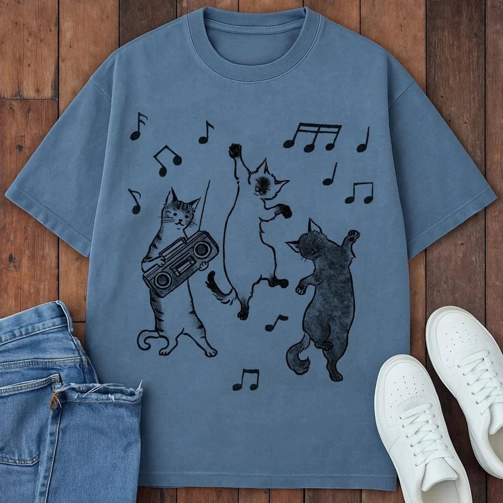 Boogie Meow T-Shirt Blue Jean / S 88089315308420793497 T-Shirt