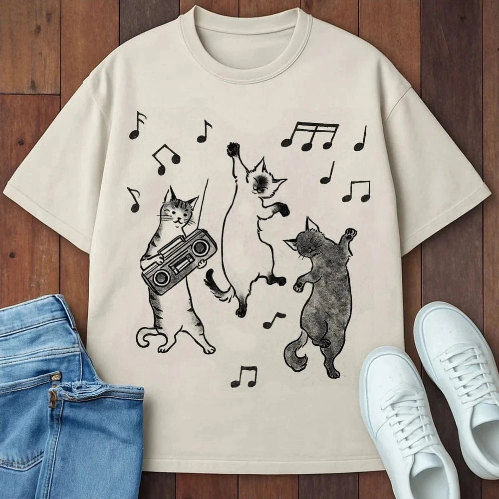 Boogie Meow T-Shirt Ivory / S 20379917687768734712 T-Shirt