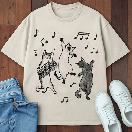 Boogie Meow T-Shirt Ivory / S 20379917687768734712 T-Shirt