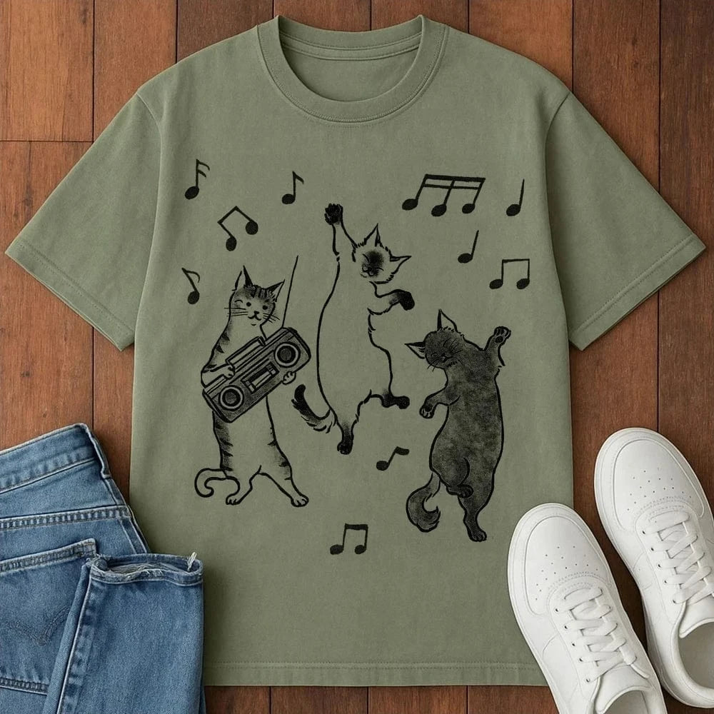 Boogie Meow T-Shirt Moss / S 32682666886165372364 T-Shirt