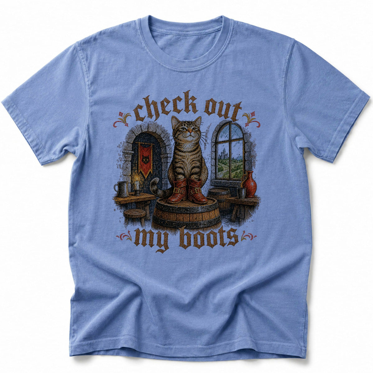 Booted Chairmate T-Shirt Blue Jean / S 13489456668264957041 T-Shirt
