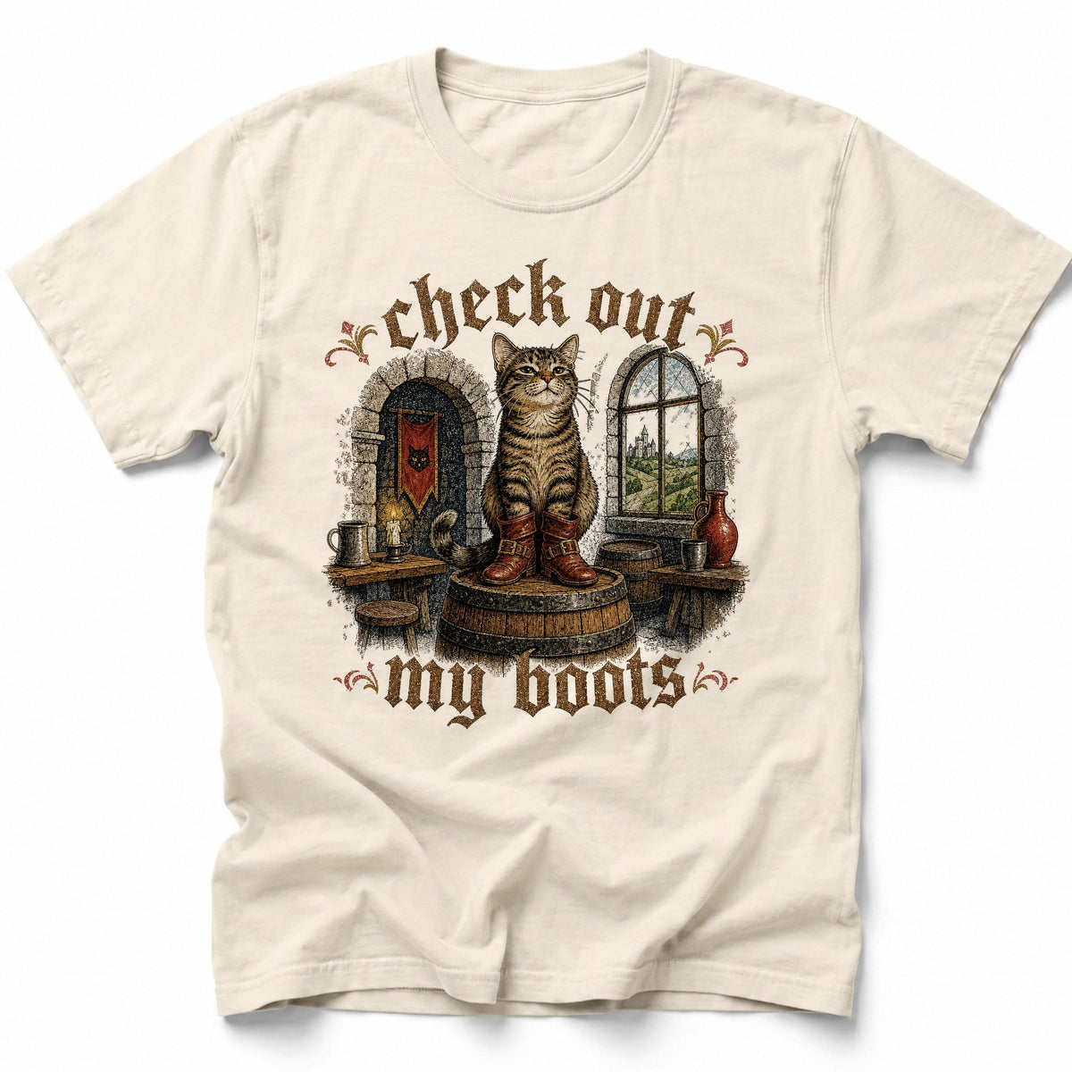 Booted Chairmate T-Shirt Ivory / S 22448201833651958940 T-Shirt