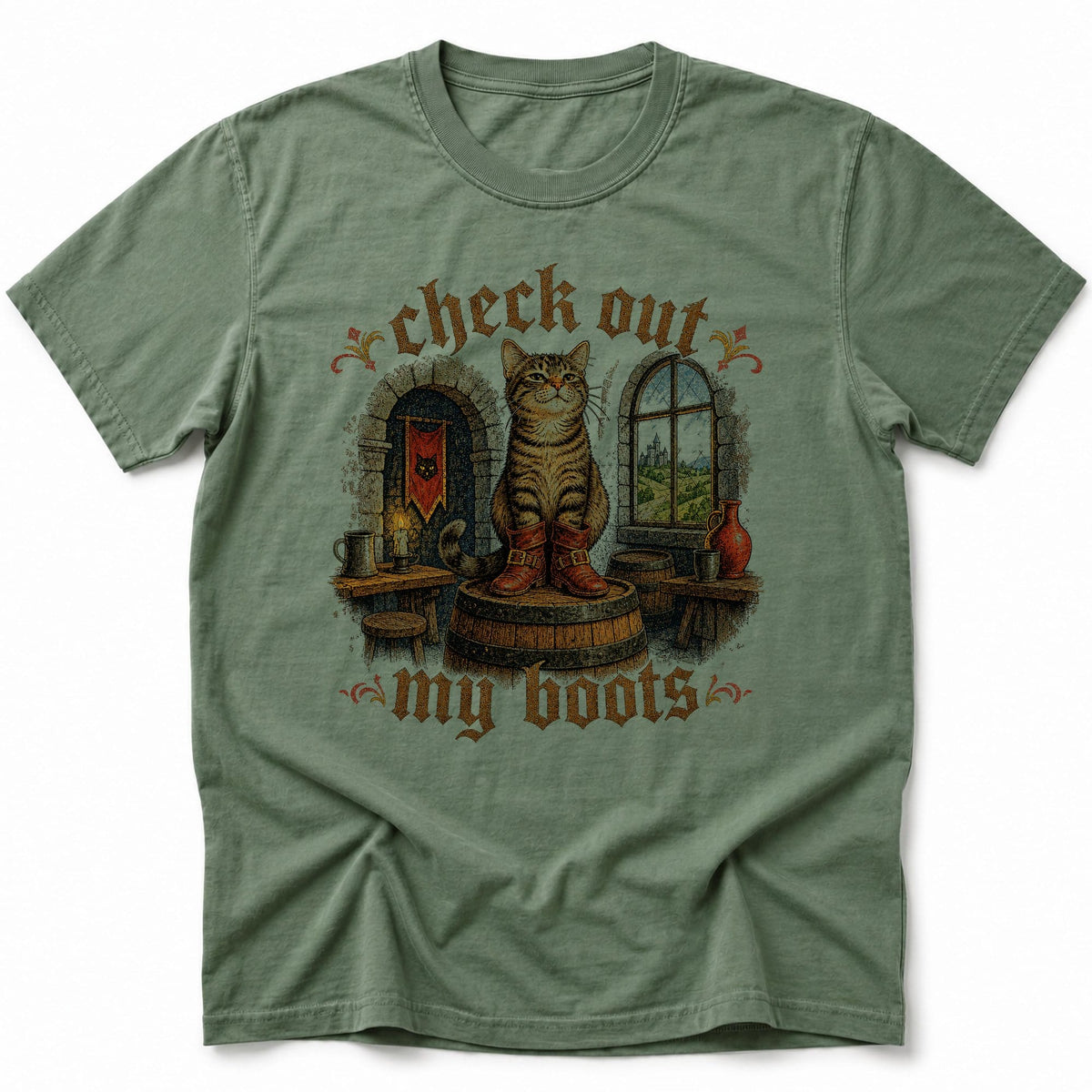 Booted Chairmate T-Shirt Moss / S 10767271262905193671 T-Shirt