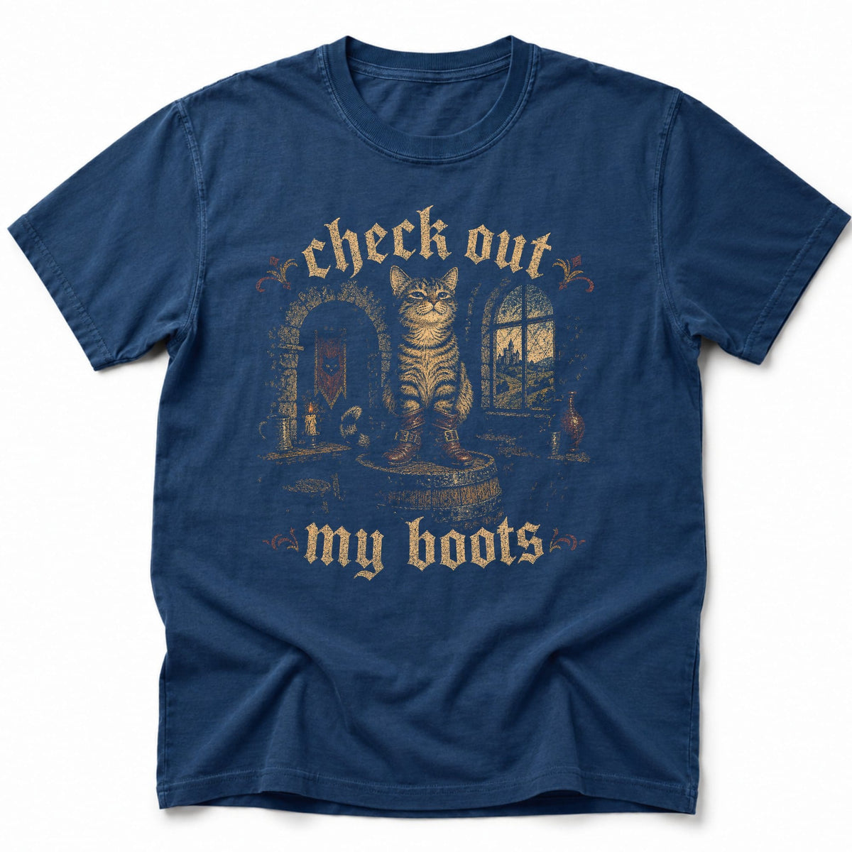 Booted Chairmate T-Shirt Navy / S 21705397081258287999 T-Shirt