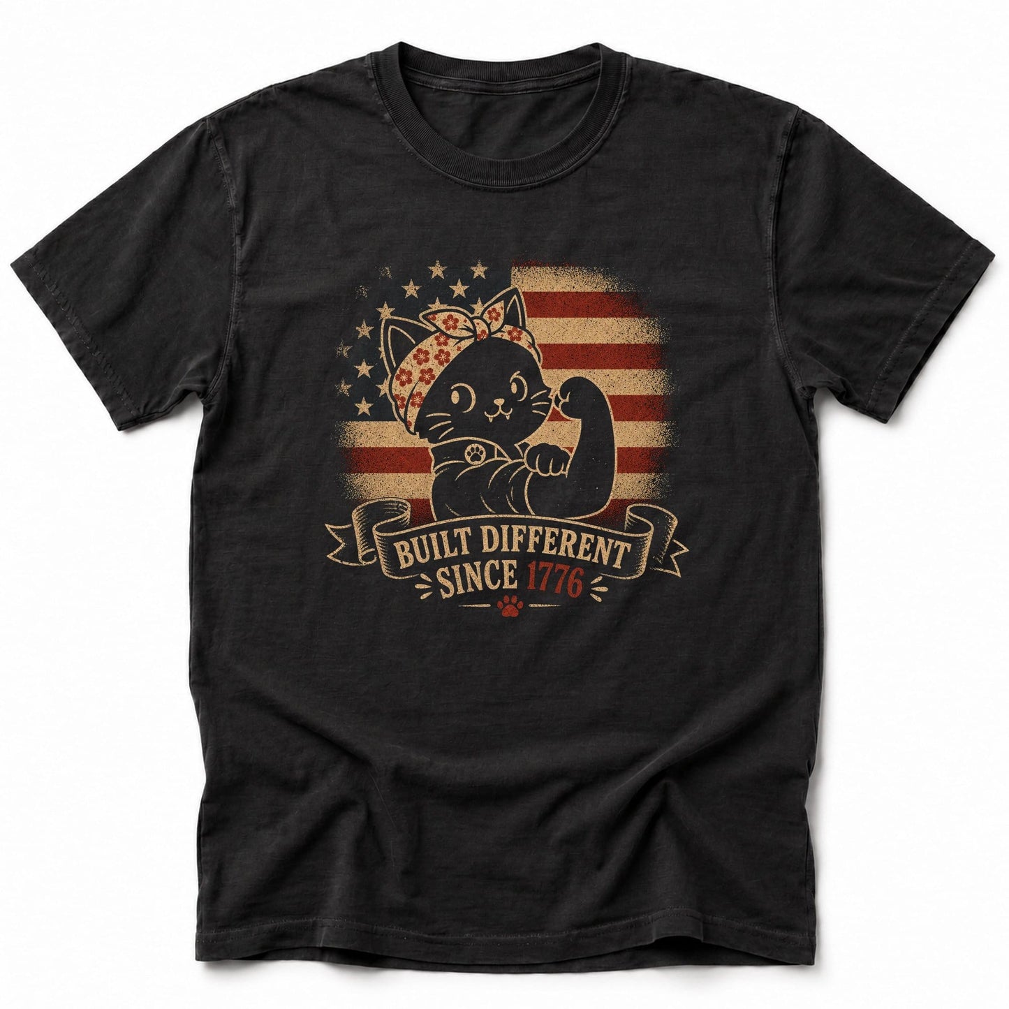 Built Different 1776 T-Shirt Black / S 16636476063836582127 T-Shirt