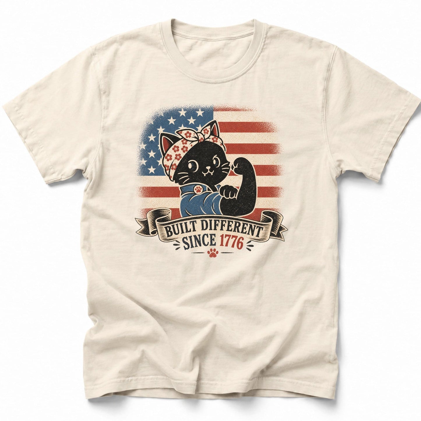 Built Different 1776 T-Shirt Ivory / S 28347980490151299071 T-Shirt