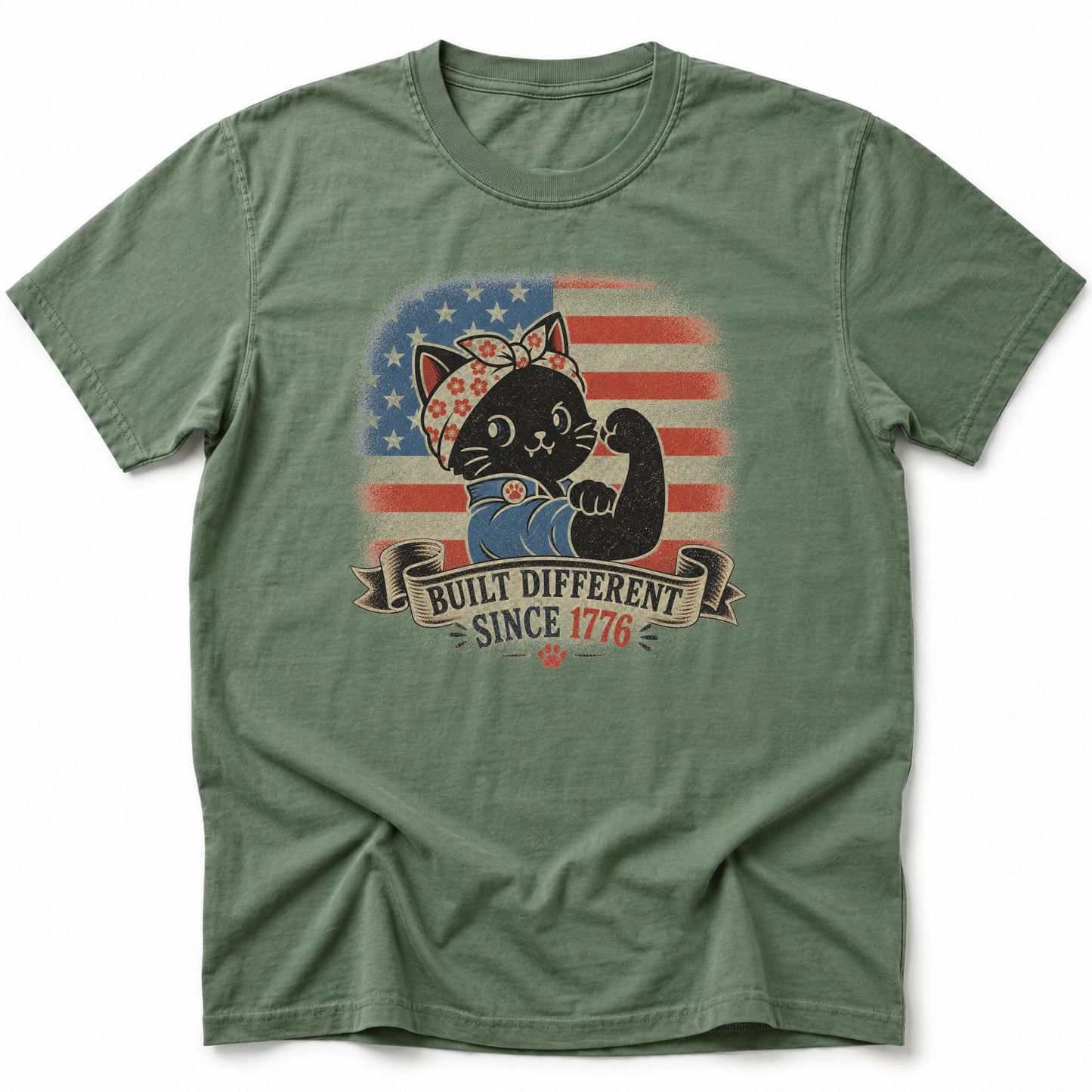 Built Different 1776 T-Shirt Moss / S 27980746624145007326 T-Shirt