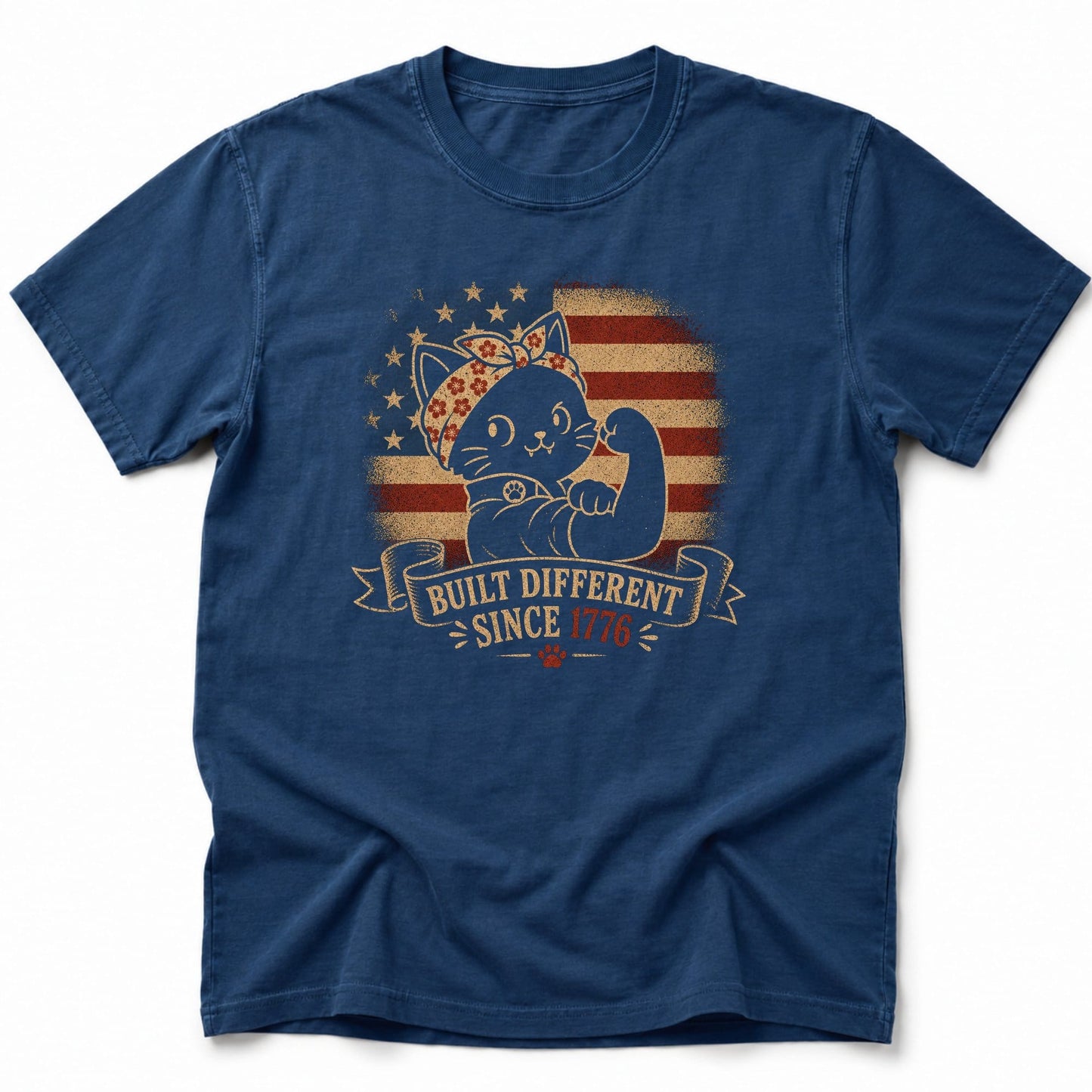 Built Different 1776 T-Shirt Navy / S 27815791417255050164 T-Shirt