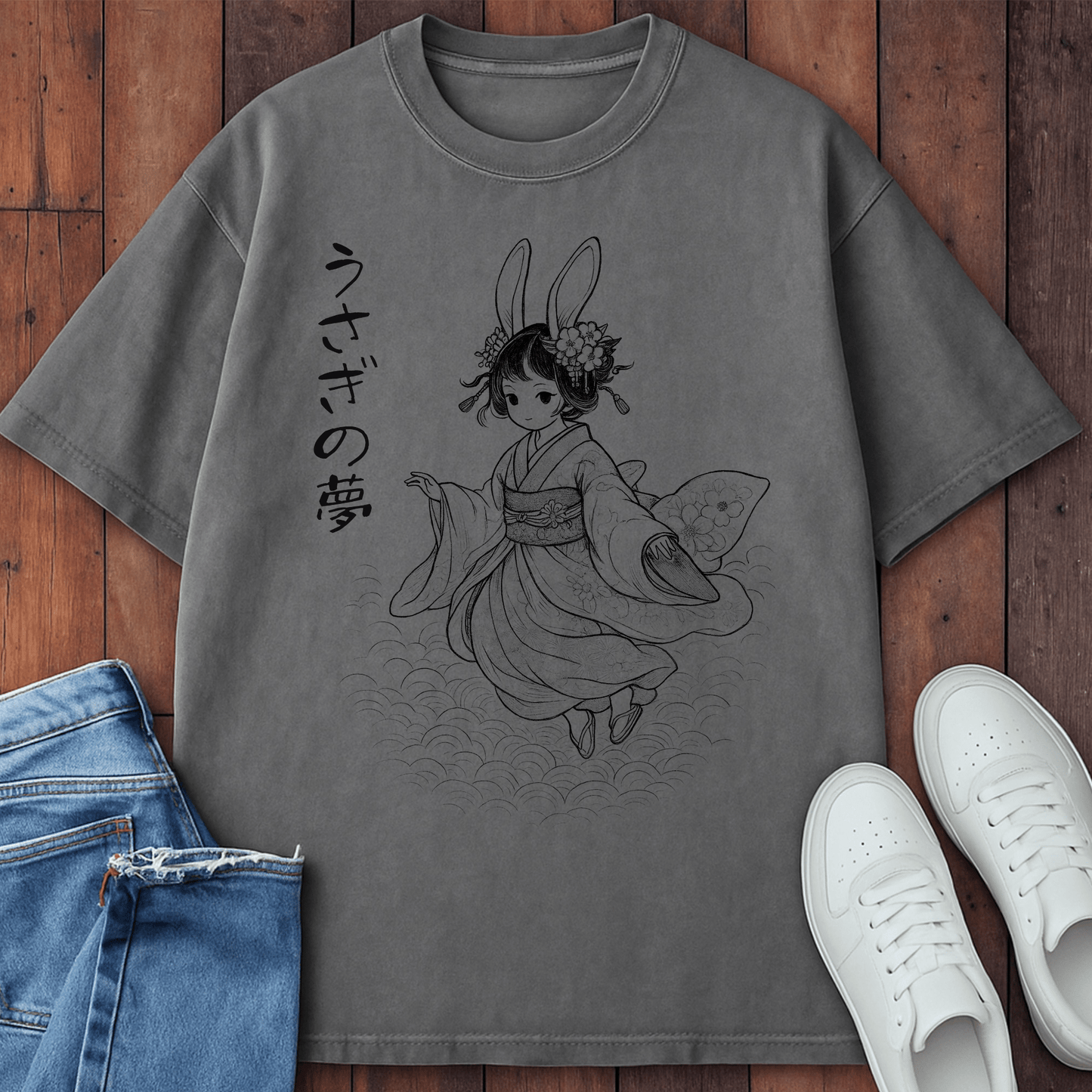 Bunny Dream T-Shirt Grey / S 23855493888376795935 T-Shirt