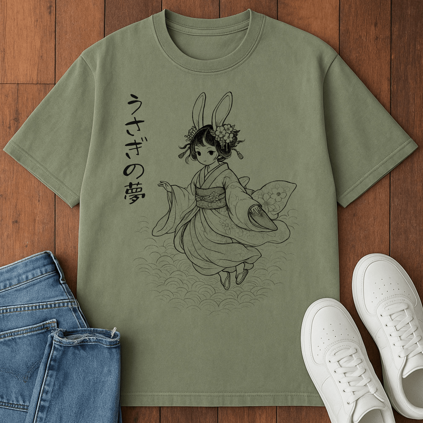 Bunny Dream T-Shirt Moss / S 28453880269772140898 T-Shirt