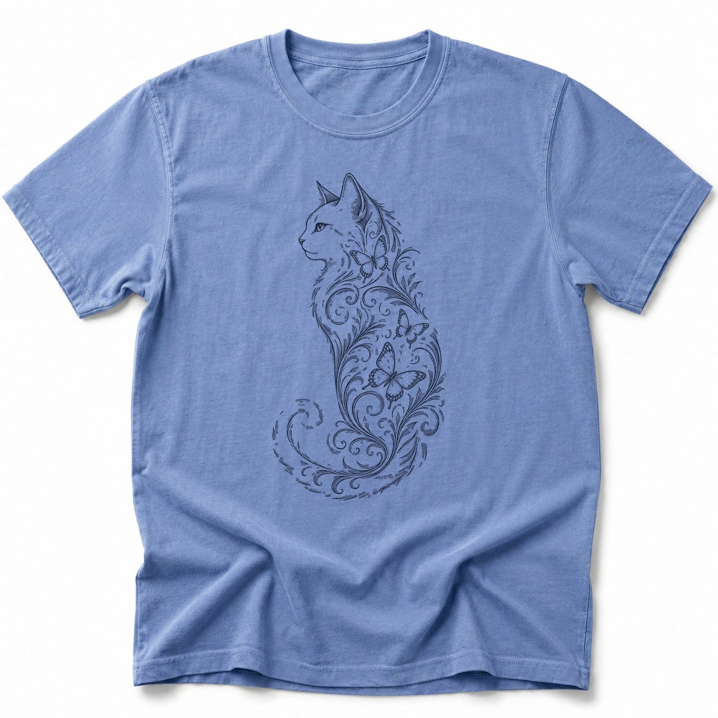 Butterfly Whirl T-Shirt Blue Jean / S 11077824731469144316 T-Shirt