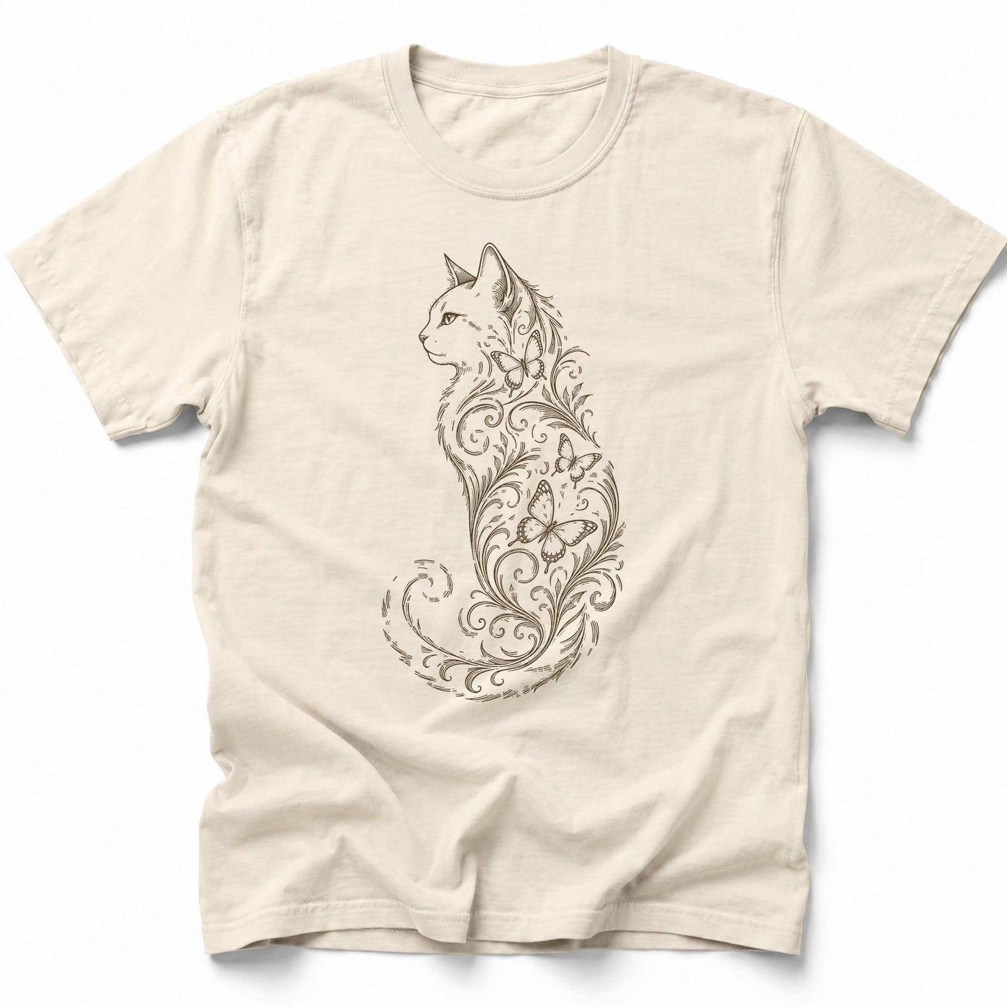Butterfly Whirl T-Shirt Ivory / S 22171421660863124949 T-Shirt