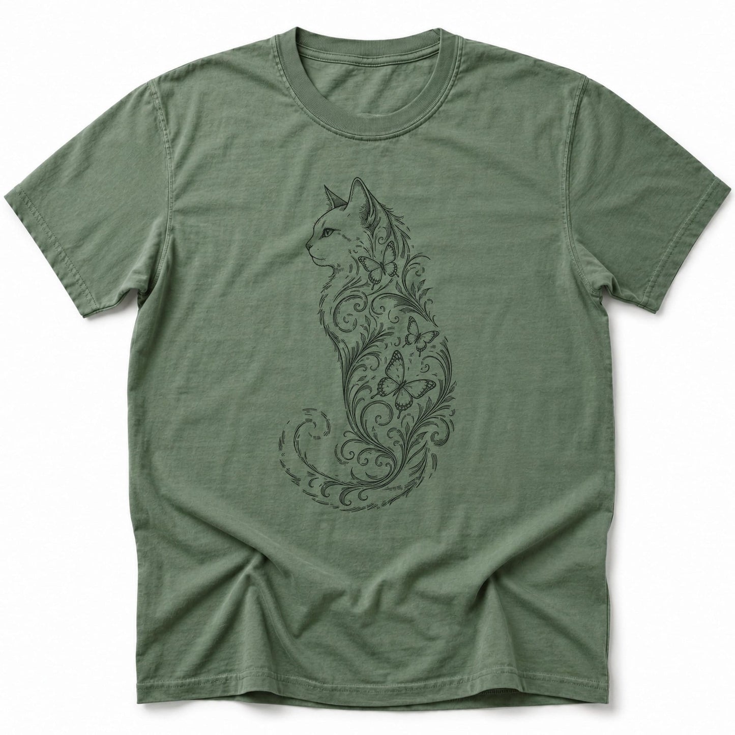 Butterfly Whirl T-Shirt Moss / S 56694188107258062478 T-Shirt