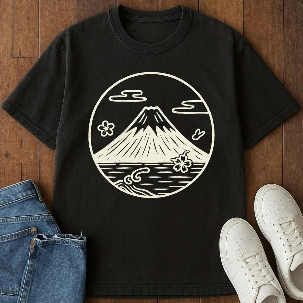 Calm Fuji T-Shirt Black / S 21790189622123966539 T-Shirt