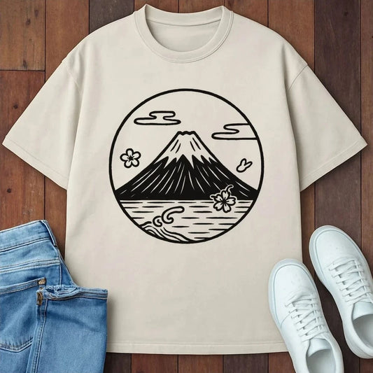 Calm Fuji T-Shirt Ivory / S 71508426022349951065 T-Shirt