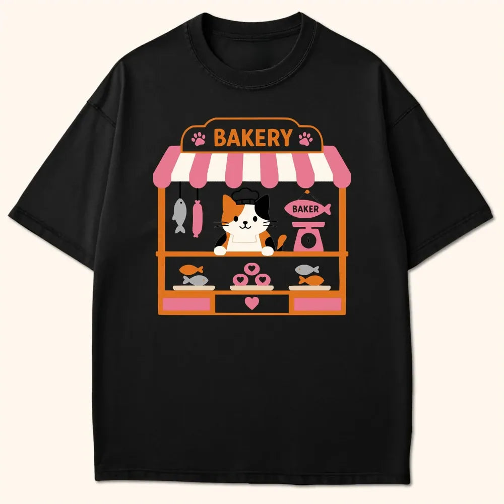 Cat Baker T-Shirt Black / S 20251274019821700130 T-Shirt