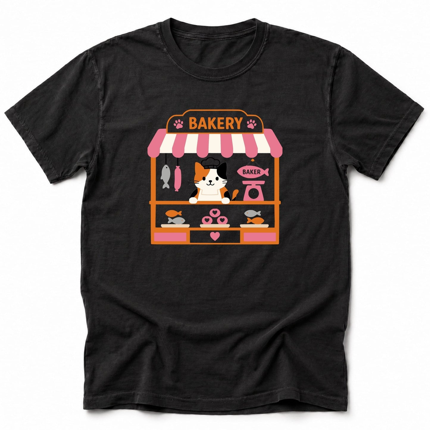 Cat Baker T-Shirt Black / S 20251274019821700130 T-Shirt