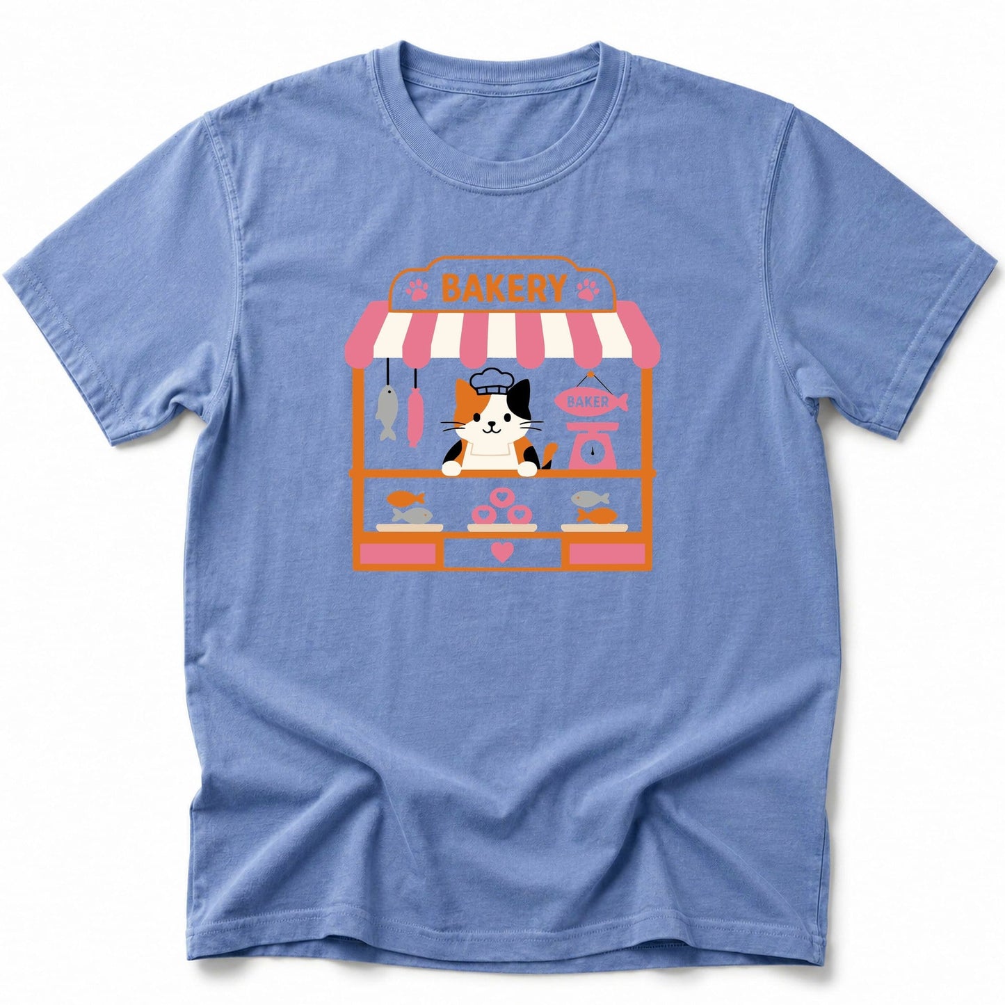 Cat Baker T-Shirt Blue Jean / S 99969641020839498234 T-Shirt