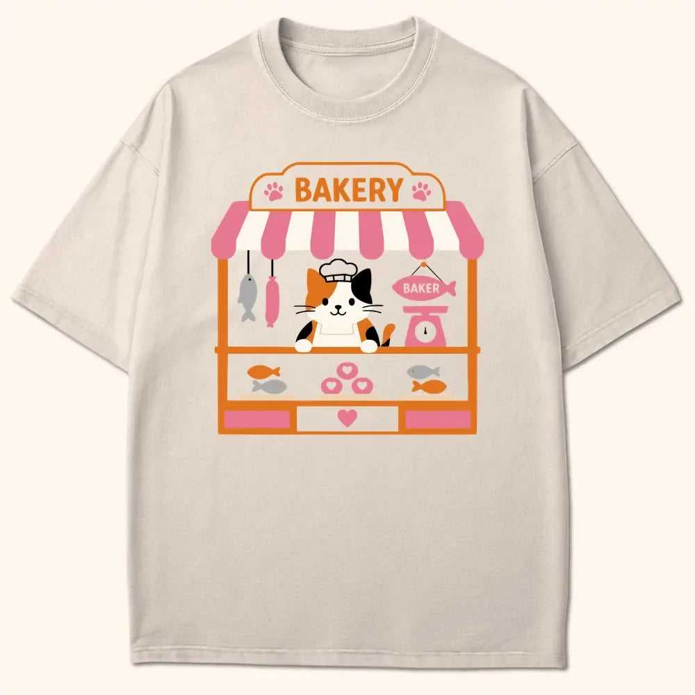 Cat Baker T-Shirt Ivory / S 28640994844694166956 T-Shirt