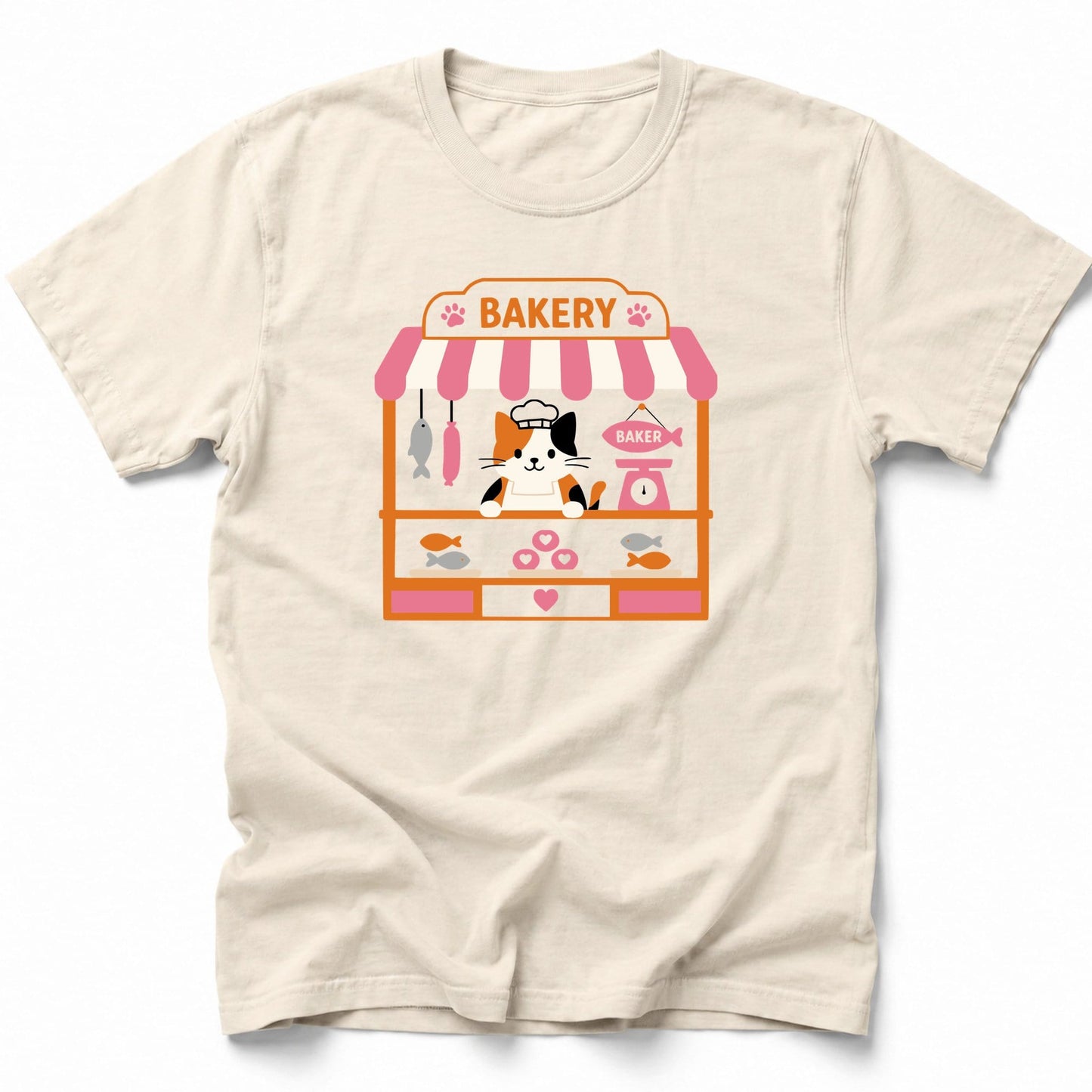 Cat Baker T-Shirt Ivory / S 28640994844694166956 T-Shirt