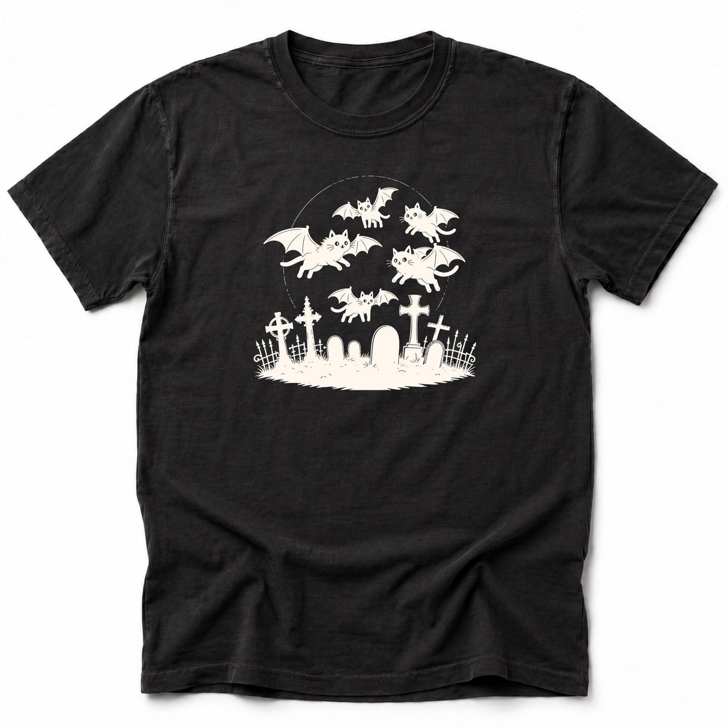 Cat Bats T-Shirt Black / S 25015354079700852351 T-Shirt