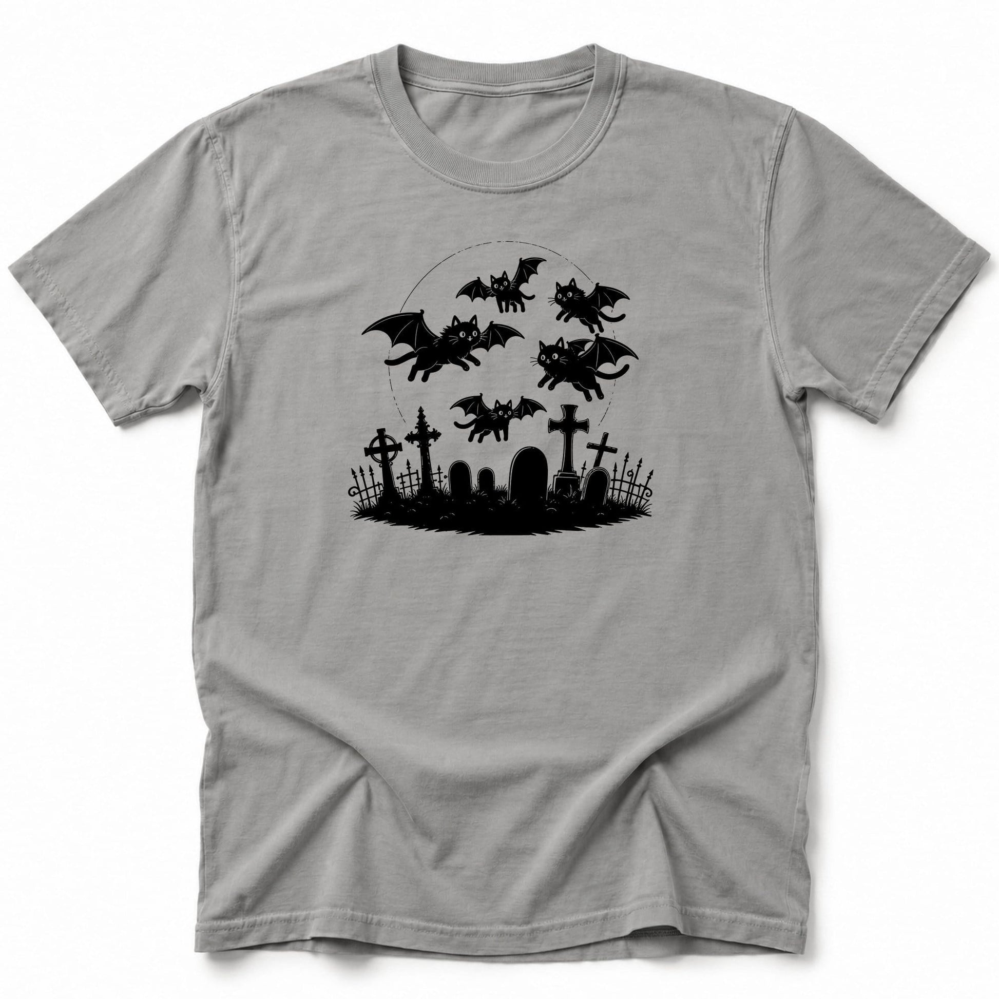 Cat Bats T-Shirt Grey / S 73587109447800480528 T-Shirt