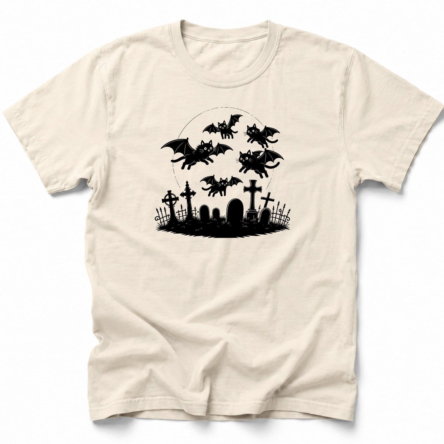 Cat Bats T-Shirt Ivory / S 15271390789447476057 T-Shirt