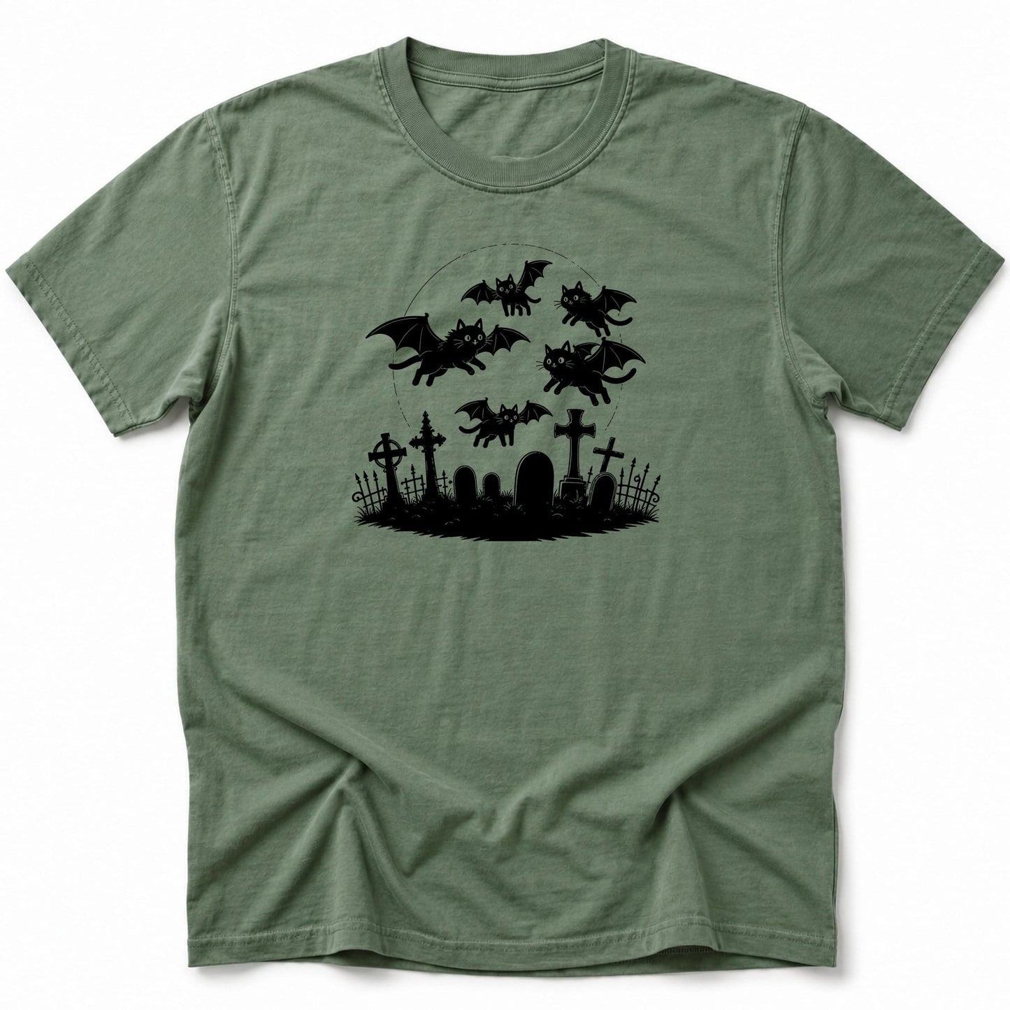 Cat Bats T-Shirt Moss / S 32513757284520618137 T-Shirt
