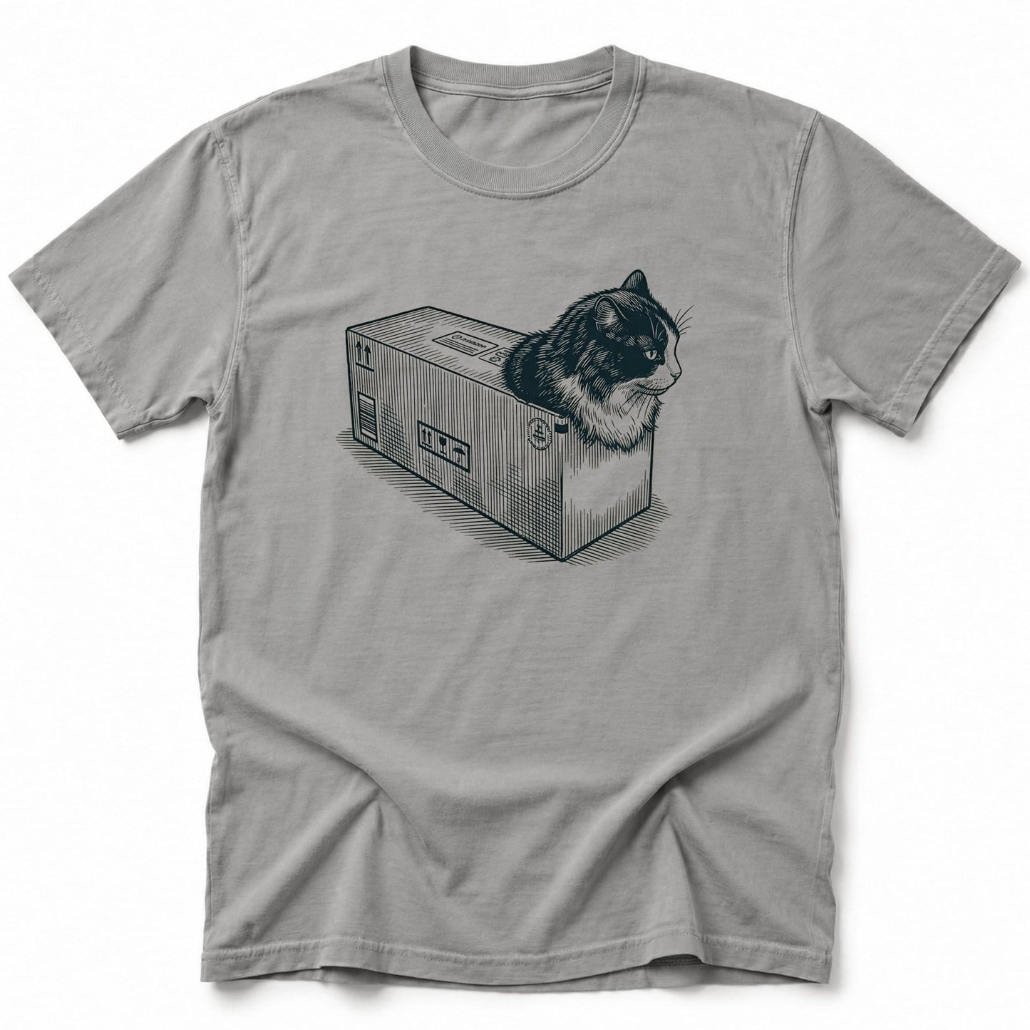 Cat Box Loaf T-Shirt Grey / S 32941199118052504395 T-Shirt
