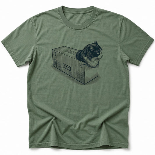 Cat Box Loaf T-Shirt Moss / S 76291607671703913402 T-Shirt