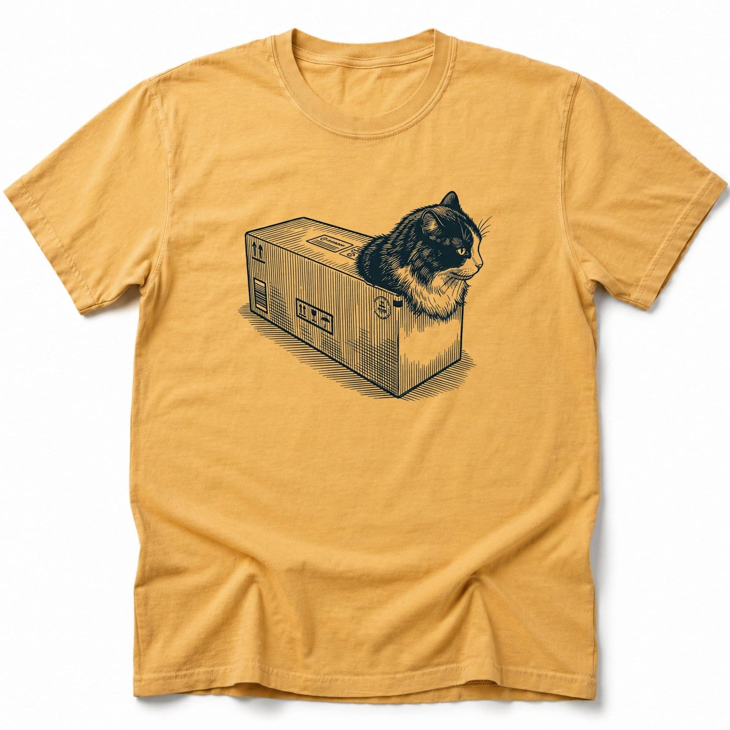 Cat Box Loaf T-Shirt Mustard / S 19349925746092179891 T-Shirt