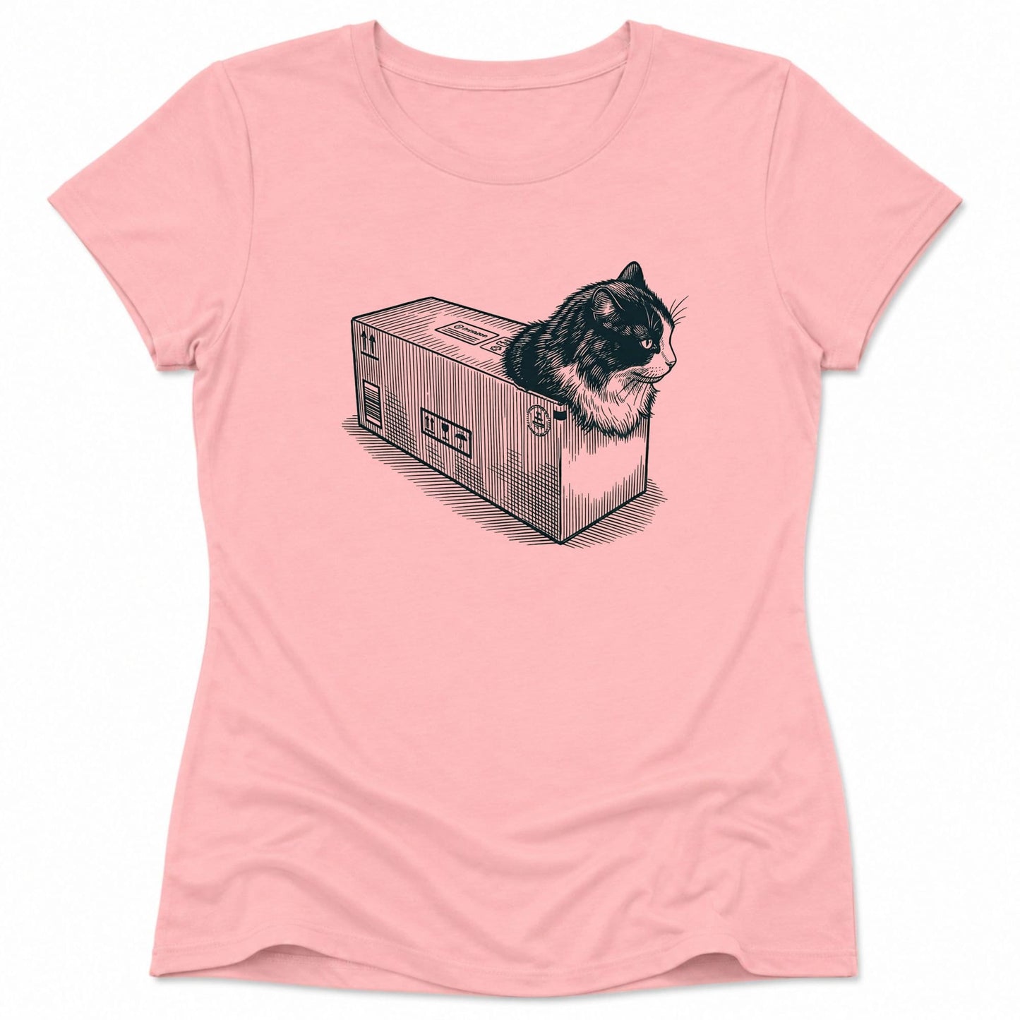 Cat Box Loaf Womens Tee Pink / S 23099538589486242483 T-Shirt