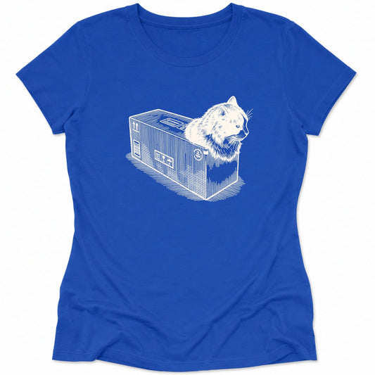 Cat Box Loaf Womens Tee True Royal / S 16546976921853120332 T-Shirt