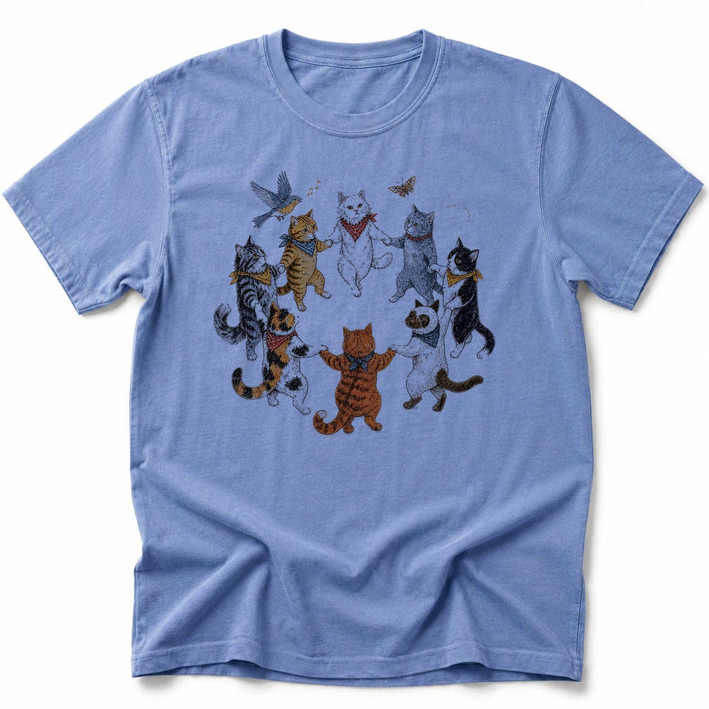 Cat Dance Ritual T-Shirt Blue Jean / S 24414934431851615586 T-Shirt