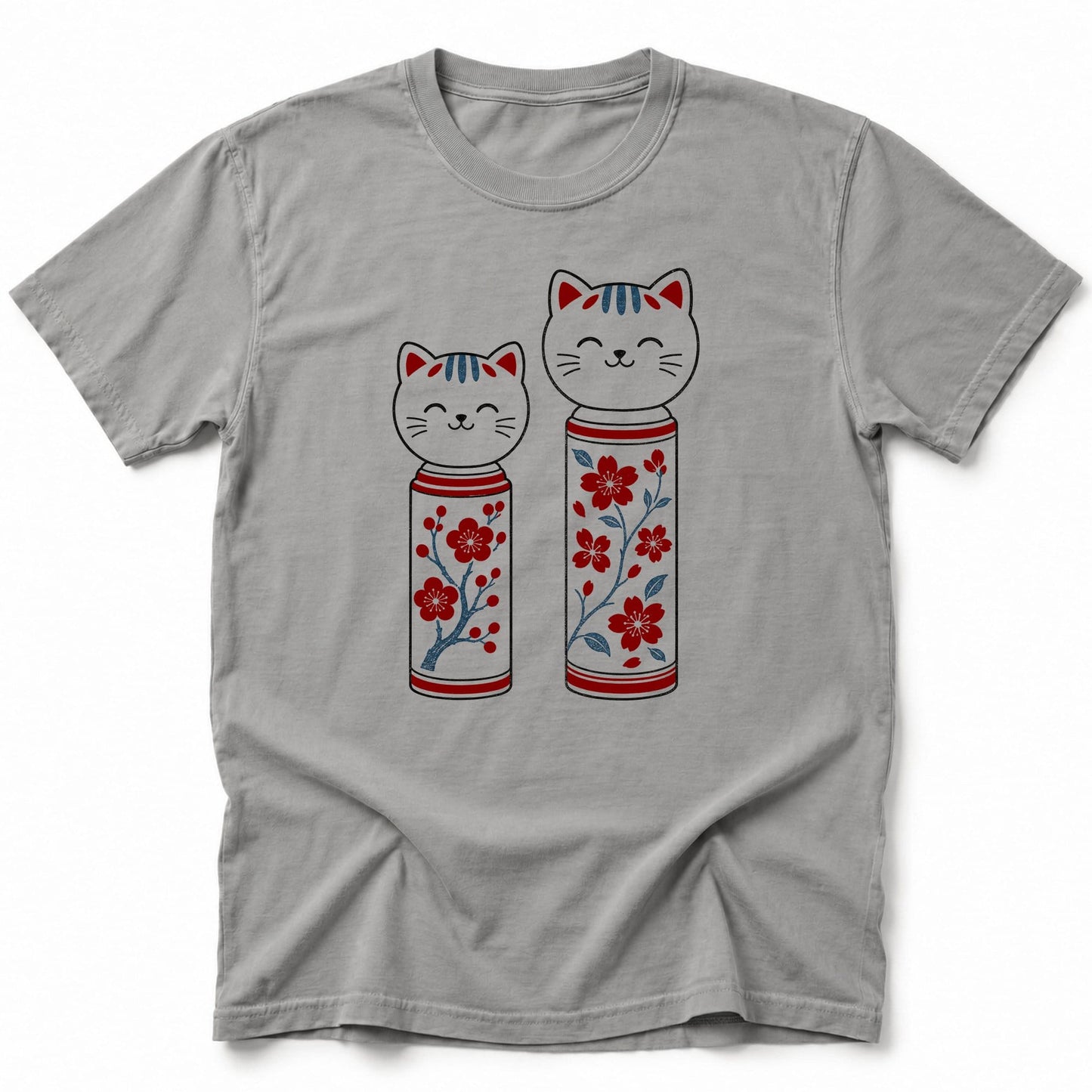 Cat Doll T-Shirt Grey / S 29885574531928191985 T-Shirt