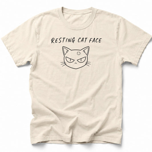 Cat Face T-Shirt Ivory / S 12579836044139086455 T-Shirt
