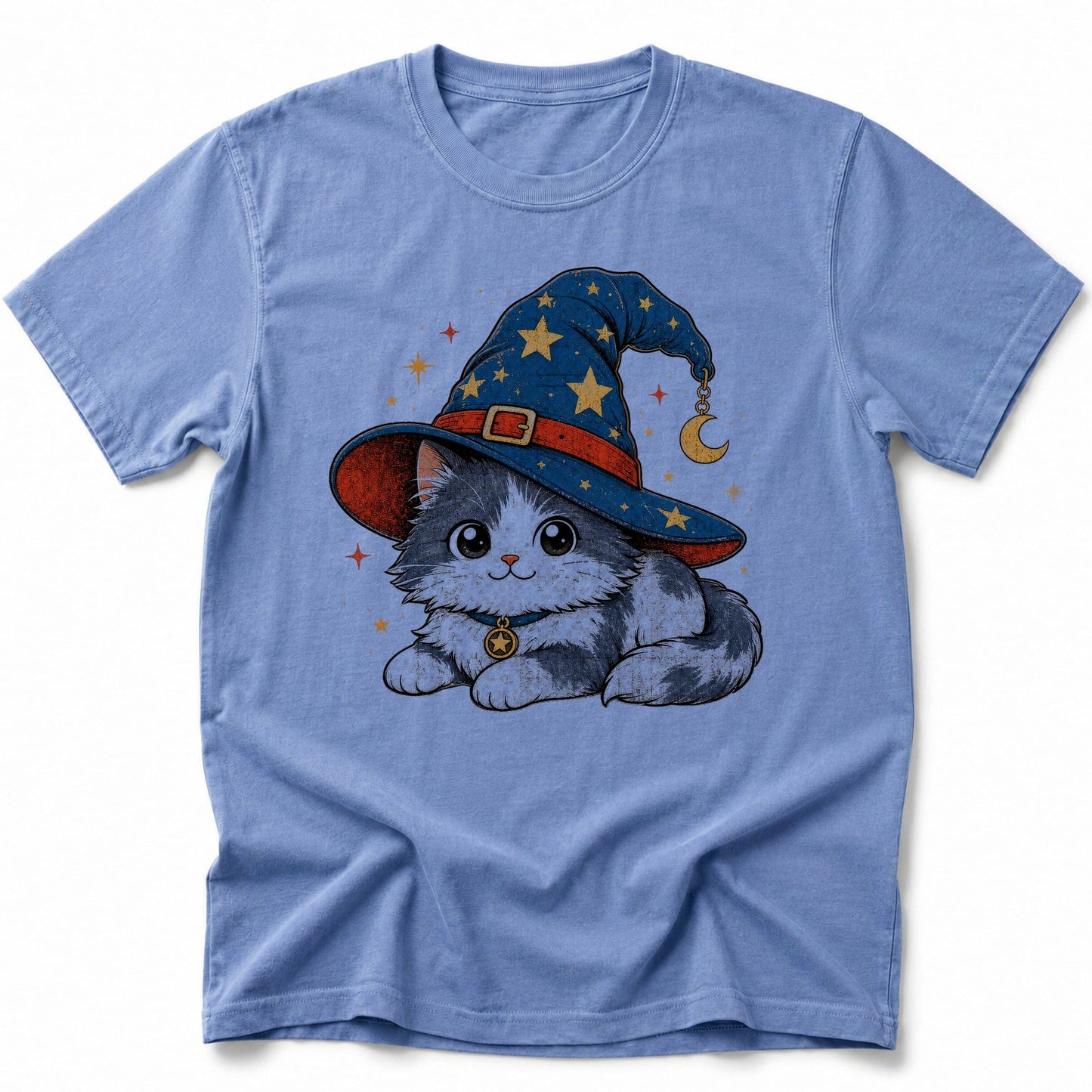 Cat Familiar T-Shirt Blue Jean / S 17242603898979191717 T-Shirt