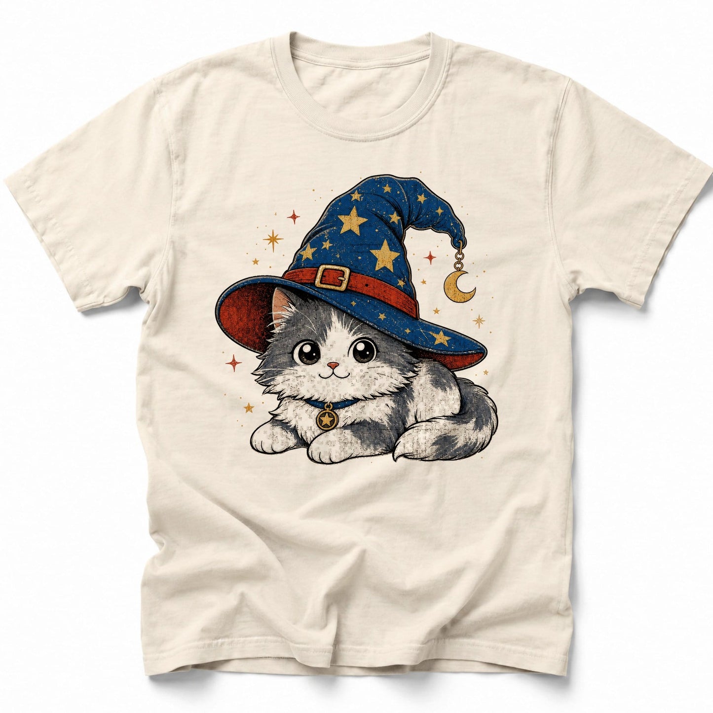 Cat Familiar T-Shirt Ivory / S 18892749450281745553 T-Shirt