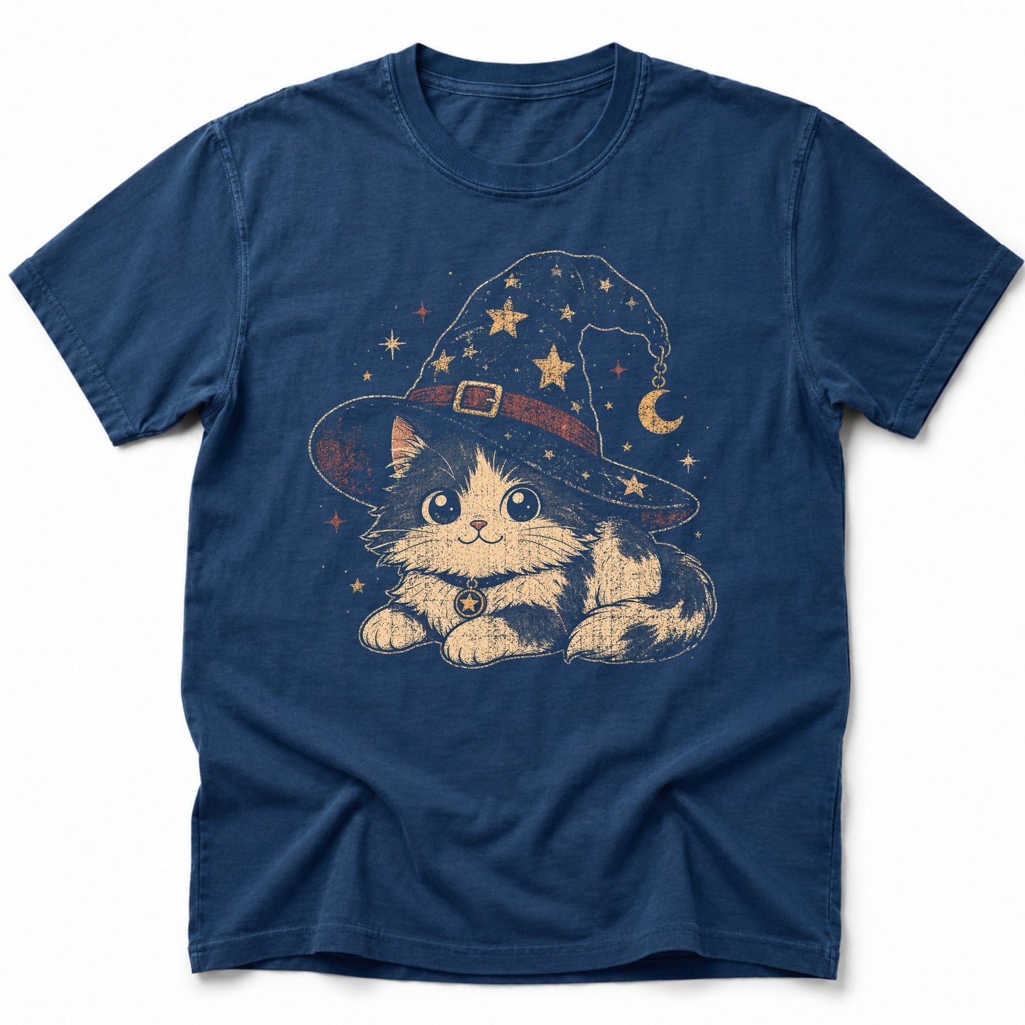 Cat Familiar T-Shirt Navy / S 94633207837547223730 T-Shirt