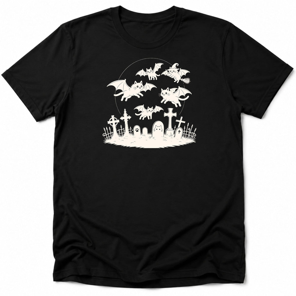 Cat Flight Everyday Softstyle Tee Black / S 20235844243773546180 T-Shirt