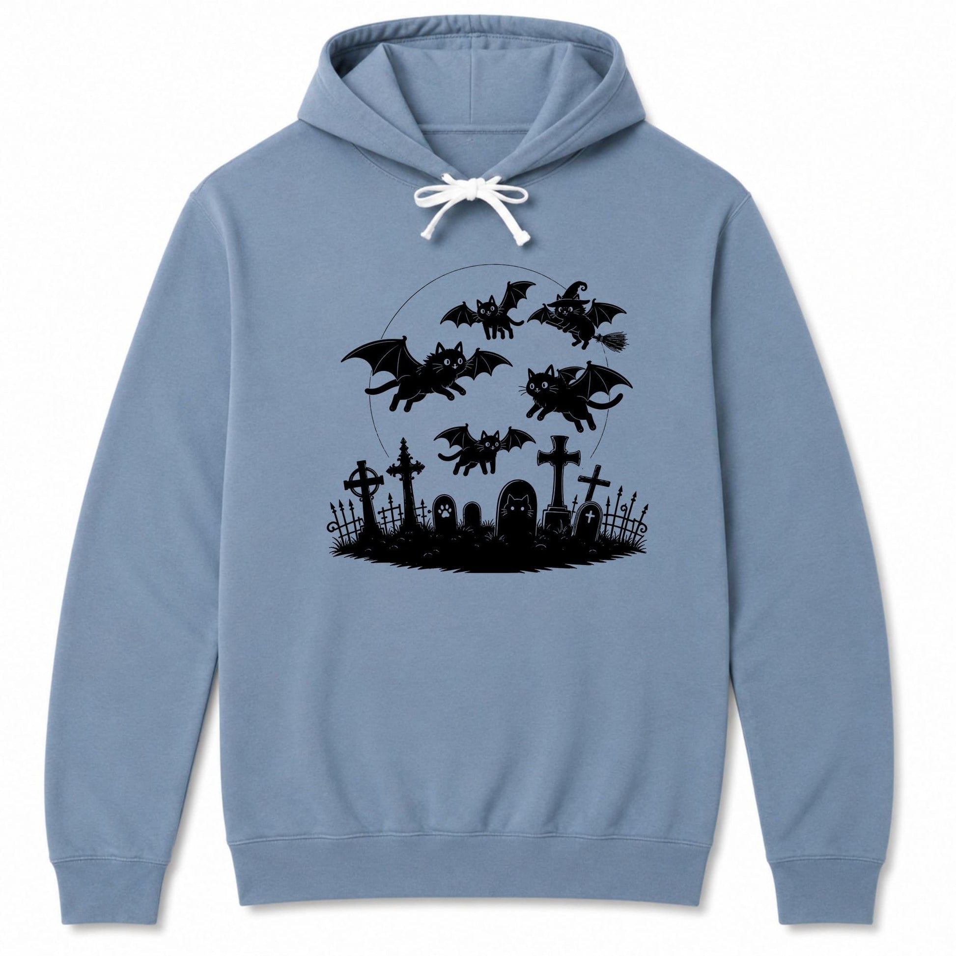 Cat Flight Hoodie S / Blue Jean 32894413440059942012 Hoodie