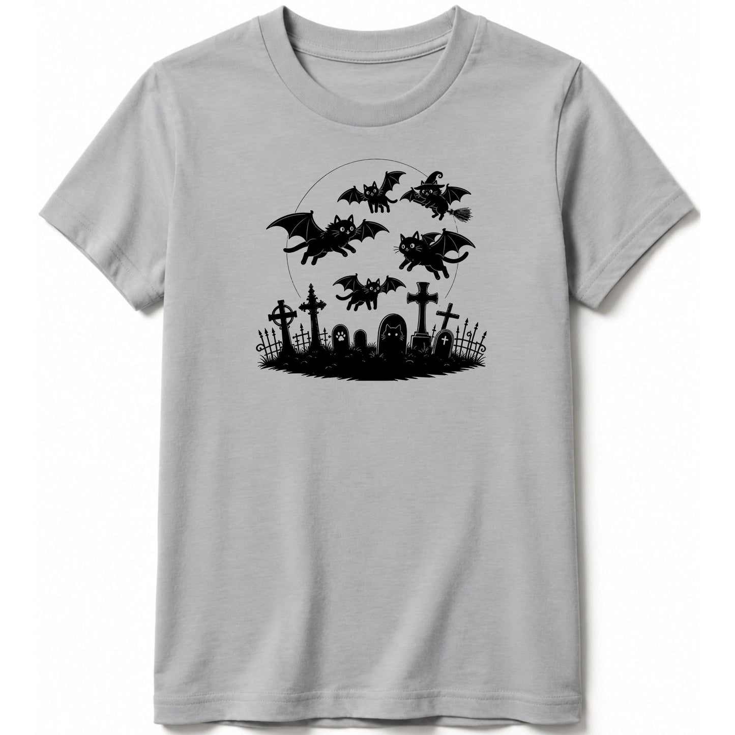 Cat Flight Kids Tee S / Athletic Heather 32493321781753897936 Kids clothes