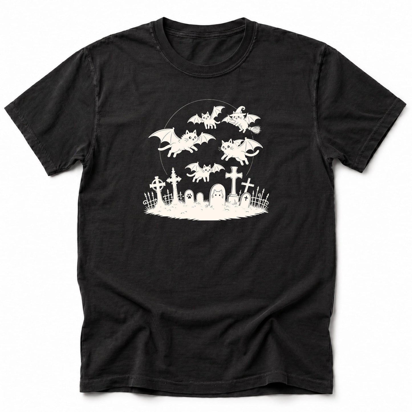 Cat Flight T-Shirt Black / S 20482099865640177144 T-Shirt