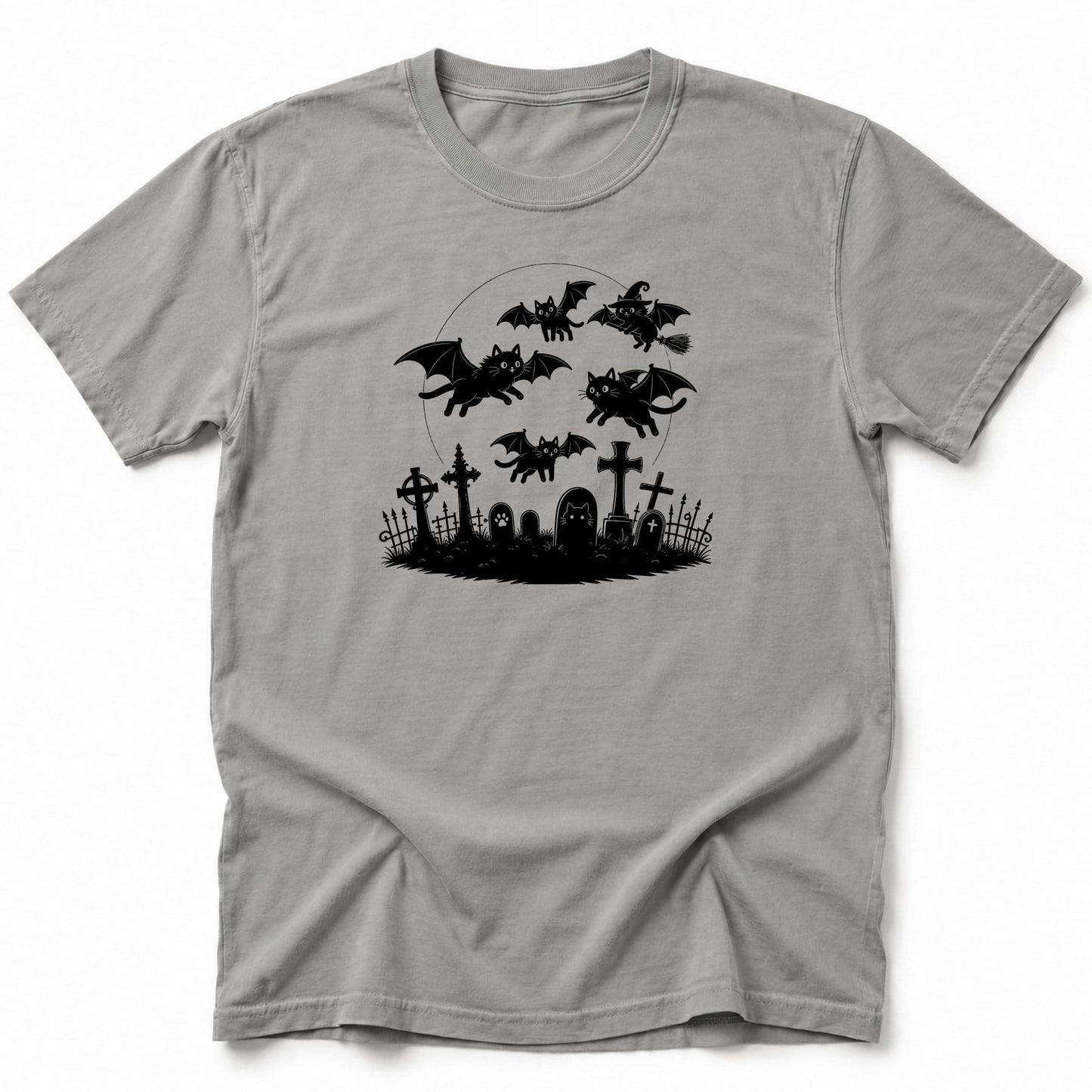 Cat Flight T-Shirt Grey / S 74529554299230054093 T-Shirt